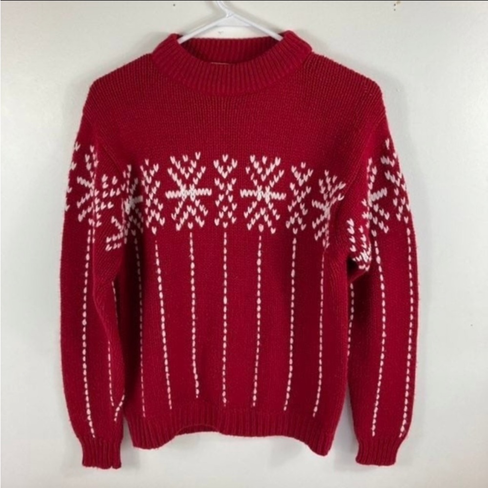 Red Snowflake Sweater